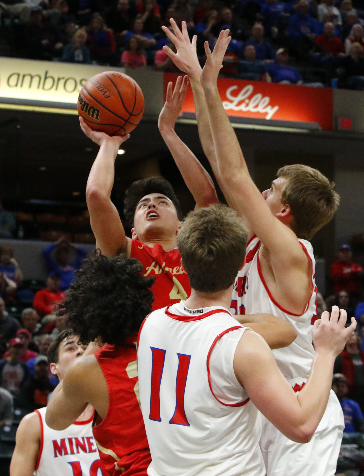 Boys basketball Class 2A state final - Andrean vs. Linton-Stockton